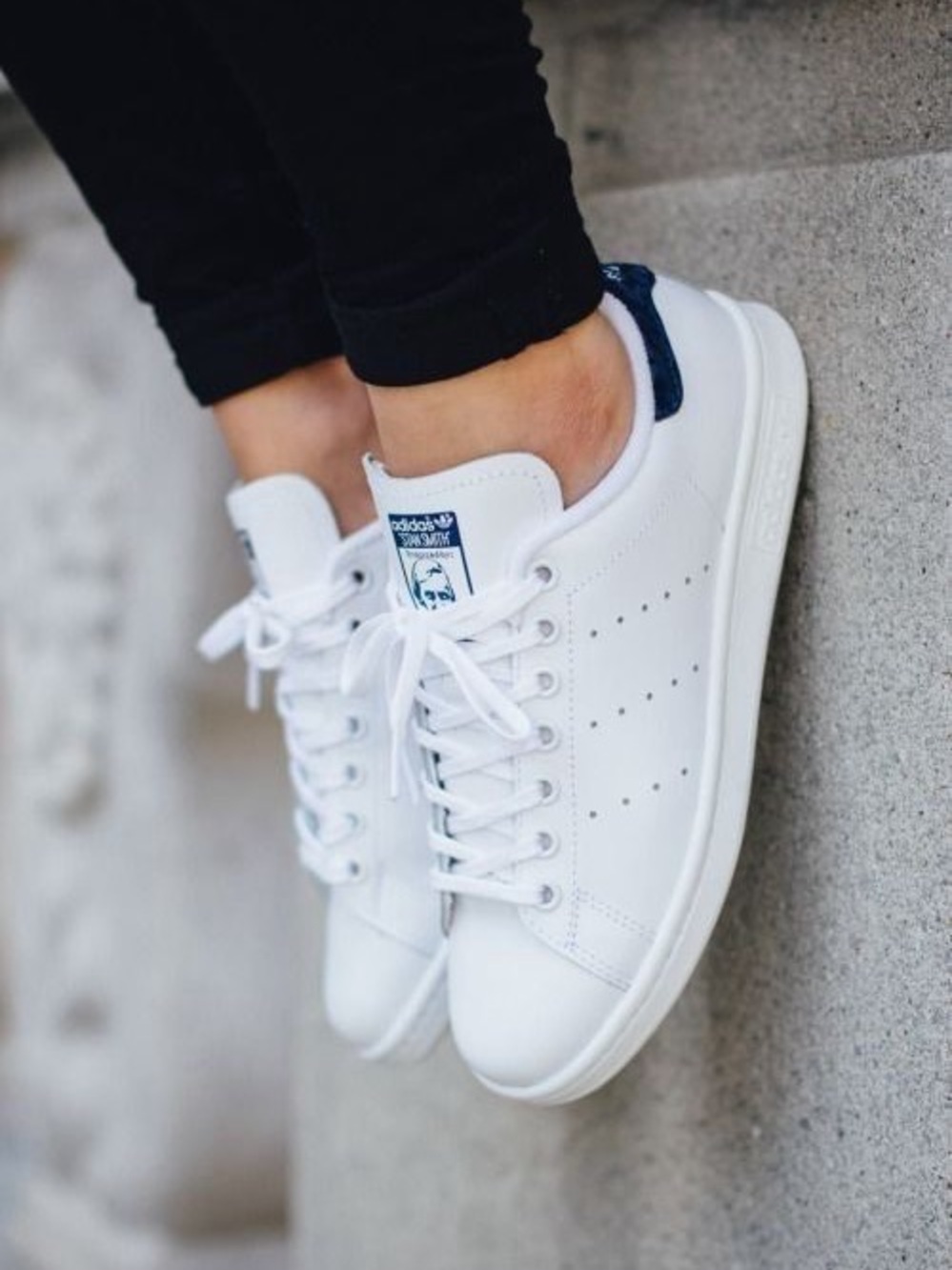 Adidas Stan Smith Cloud White &‎ Collegiate Navy Sneakers, Men's Size 8.5